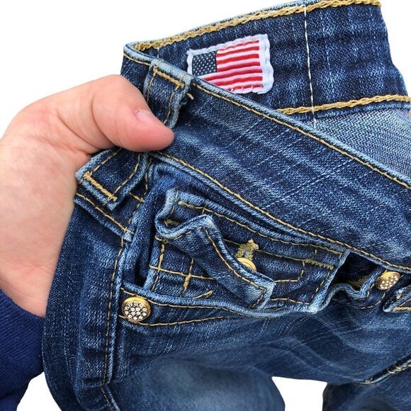 TRUE Religion Jeans Size 29 BECKY Blue - Picture 4 of 8